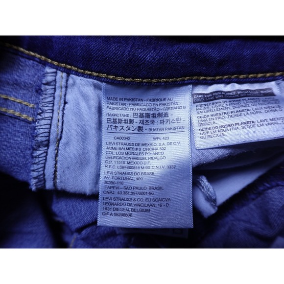 Levi's 721 Womens Jeans Size 31 31x29 Blue Denim High Rise Skinny Stretch - Picture 14 of 16